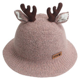 Children Baby Comfortable Cartoon Deer Fisherman Hat Christmas Fawn Styling Child Hat Autumn Winter Corduroy Fisherman Hat - INSWEAR